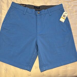 Nautica Blue Flat Front Shorts for Summer